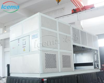 China 37.5KW Cooling Capacity Direct Cooling Block Ice Machine with Stainless Steel Plate Evaporator for sale