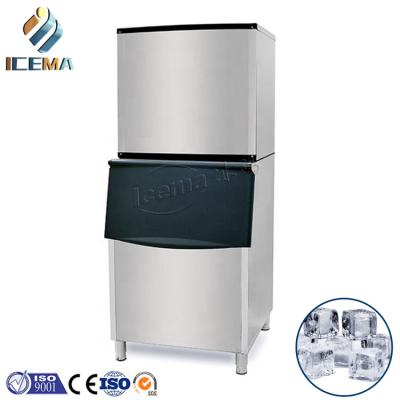 China 250kg Ice Storage Capacity Commercial Cube Ice Machine for Restaurant Bar Home Cooling à venda