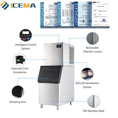 중국 Commercial Pellet Ice Machine For Bars With Daily Output Of 500KG 판매용