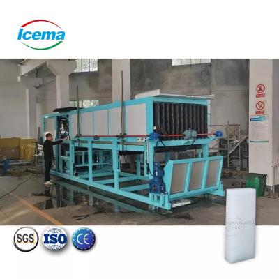 China ICEMA 1T-20T/24H Direct Cooling Block Ice Machine for Large Industrial Ice Production Te koop