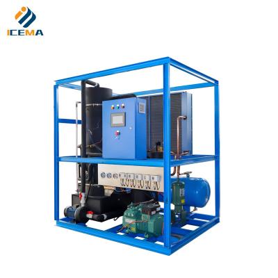 China Top Commercial 1 Ton Ice Maker Featuring Bitzer Compressor and R404A Refrigerant à venda