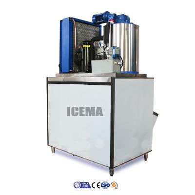 China Air Cooling / Water Cooling Flake Ice Maker Machine 1 Ton 2 Ton Ice Machine zu verkaufen