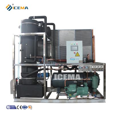 China ICEMA Fully Automatic 8T Ice Tube Maker Machine with Customized Ice Storage Capacity zu verkaufen