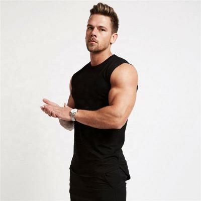 China Mens Tank Tops Summer Fitness Gym Workout Comfortable Breathable QUICK DRY Plus Size Sleeveless T-Shirt For Men for sale