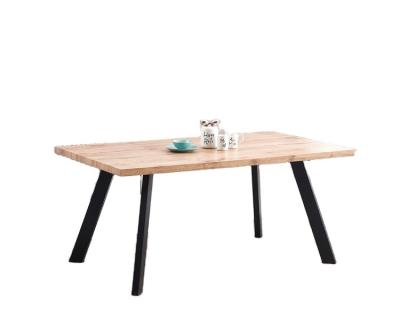 China Traditional High Quality Modern MDF Convertible And Good Price Home Furniture Rectangular Dining Table With Paper And Steel Dining Tables for sale