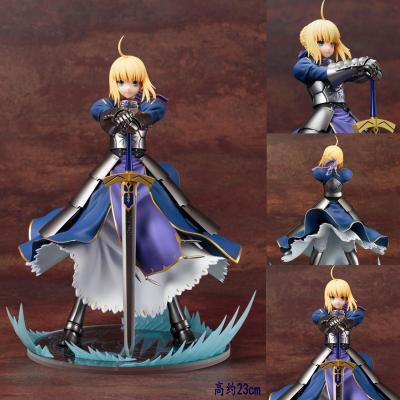 China Cartoon Toy 23cm Fate Stay Night Anime Figure FGO Saber Action Figure Altria Pendragon Model Toys for sale