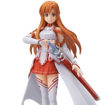 China Promotion Christmas Gift #178 Figma Sword Art Online | SAO Asuna Figures Can Change Face Anime Figure for sale