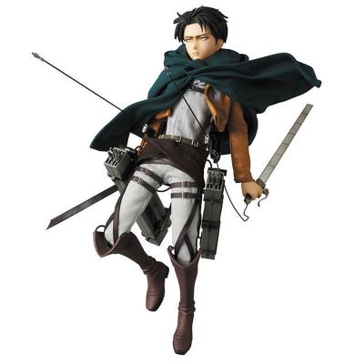 China Cartoon Toy Japanese Popular Anime PVC Action Figure Toys Figma 213 Attack On Titan Artfx J Levi Anime Figure for sale