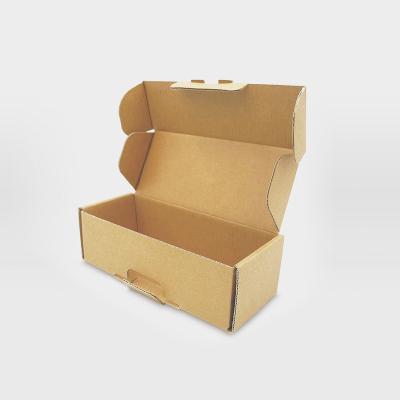 China Recyclable Eco Friendly Packaging Customized Kraft Paper Box Foldable Craft Paper Box Recycled Kraft Glass Paper Box for sale