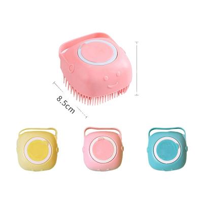 China Sustainable Portable Shower Massage Silicone Rubber Dog Brush, Cleaning Washing Pet Bathing Tool Dog Bath for sale