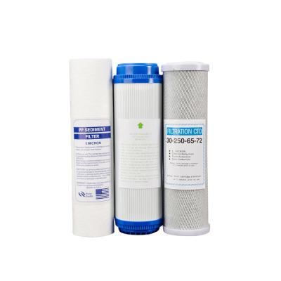 China Household Customized Water Filter Spare Parts PP GAC CTO Water Filter Cartridge Machine for sale