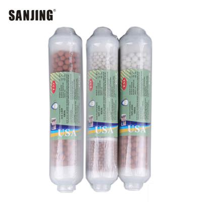 China Water Filtration Quick Fixture T33 Activated Alkaline Water Filter Cartridge for sale