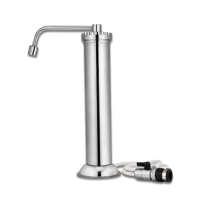 China Household Countertop Stainless Steel 304 Kitchen Faucet Ceramic Water Filter for sale