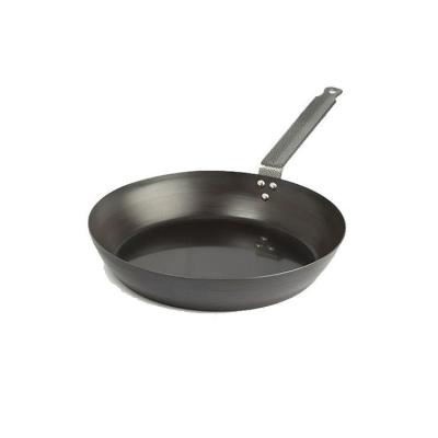 China Viable Hot Sale Cooking Pan 1.5mm Hybrid Black Carbon Steel Fried Pans For Restaurant for sale