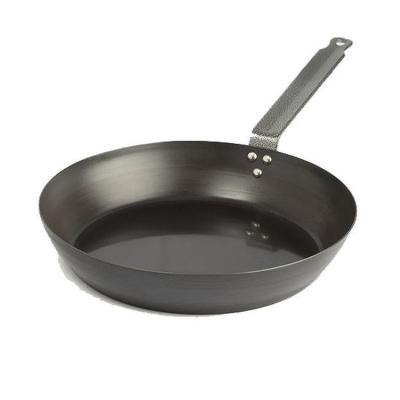 China 2022 Sustainable Multi Function Round Non Stick Non Rust Carbon Steel Frying Pan Frying Pan For Kitchen for sale