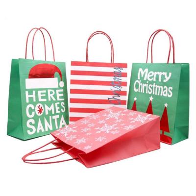 China Recycled Materials New Custom Design Die Cut Reusable Shopping Bags Handle Gift Bag With Logo for sale