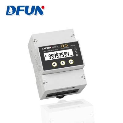 China DFUN Three Phase Four Wire Electronic Energy Meter 3 Phase Smart Meter DFPM93 for sale