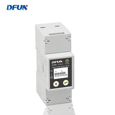 China DFUN DFPM91 1 Meter DFPM91-V1-50 multi-function AC current rail din mini phase energy meter for sale