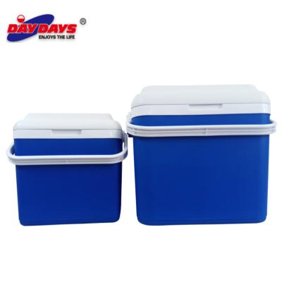 China New Design Sustainable Ice Cooler Box 32L+12L PP Plastic Vacuum Box In High Quality / Blue And Orange Color Available for sale