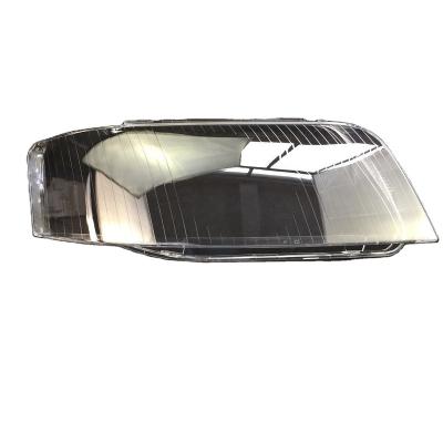 China Factory Direct Selling High Quality Ignition Clear Hardening Lampshade PC Headlight Lens Cover For 2003-2005 Au-Di A6 C5 as picture for sale