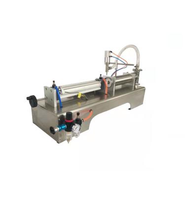 China Horizontal Pneumatic Single Head Juice Bottling Liquid Food Filling Machine for sale