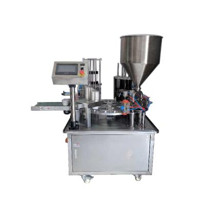 China Hot Selling Food Cup Machine Cup Filling Sealing Rotary Filling for sale