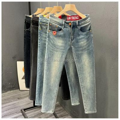 China Autumn / Winter Breathable High Street Washed Men 's Jeans Young Street Motorcycle Casual Jeans for sale