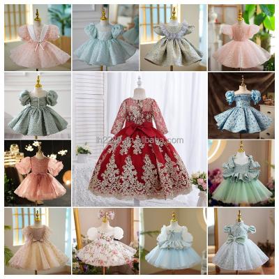 China Anti-wrinkle girl's skirt factory wholesale high-end children's birthday princess skirt sequin embroidered girl's dress for sale