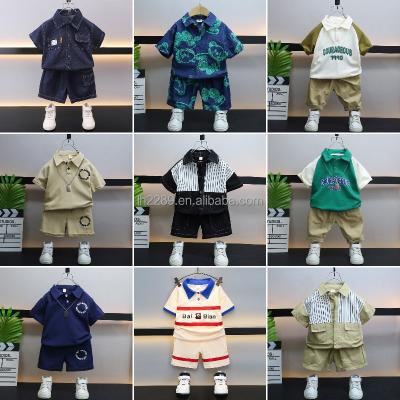 China New Children's Summer Boys' Short Sleeve Sports Suit Children's Casual Polo Shirt Anti-Shrink for sale