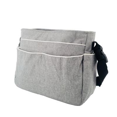 China SUNNUO 2019 Durable Multifunctional Travel Diaper for Baby, Gray Diaper Tote Bag, Classic Mommy Bag for sale