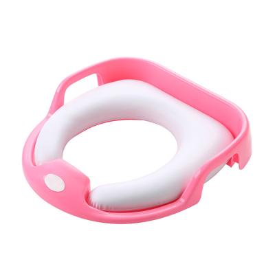 China Eco-freindly SUNNUO Cute Soft Potty Training Seat for Boys and Girls, Soft Plastic Baby Toilet Training Potty Seat for sale