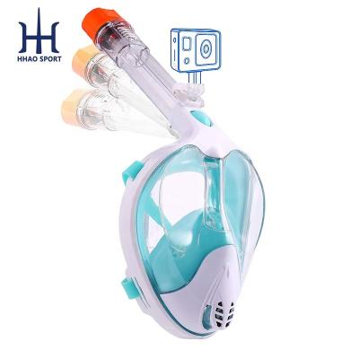 China Leak Proof UV400 Folding Breath Mascara De Snorkel Full Face Speed ​​Easy Diving Snorkeling Mask for sale