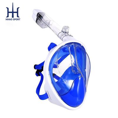 China Anti-Leak Amazon Best Selling Anti Fog 400 Lens UV Adults Full Face Snorkel Diving Mask for sale