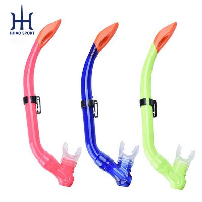 China Cheap Silicone Kids Snorkeling Food Grade Snorkeling Swimming Half Dry Snorkel Tube for sale