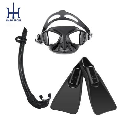 China CE Factory Patented Scuba Diving Mask Wet Top Air Intake Snorkeling Long Fins Diving Kit Scuba Set For Adults Free for sale