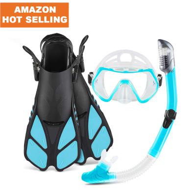 China Wholesale CE Snorkeling Certified Silicon Snorkel Mask and Goggles Fin Diving Fog Kit for sale