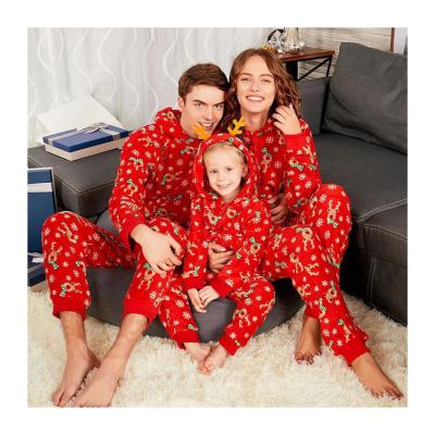 China Washable Luxury Fancy Christmas Pajamas Clothing Long Robe Onesies New Year Family Oriental Hooded Costume for sale