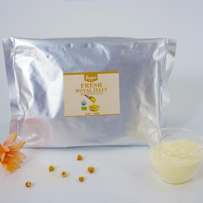 China Hot Sales 500g Pure Natural Organic Lyophilized Royal Jelly Powder-2 Bag 100% 10-HDA 6.0min Jelly Powder Organic Lyophilized Royal Jelly Powder-2 for sale