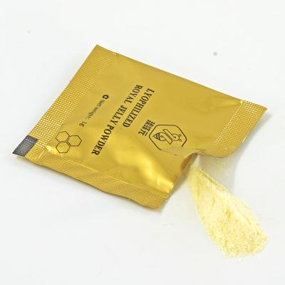 China High Quality Portable Bag 100% Natural Freeze Dried Royal Jelly Powder 1gx30/box Aluminum Foil 1g for sale