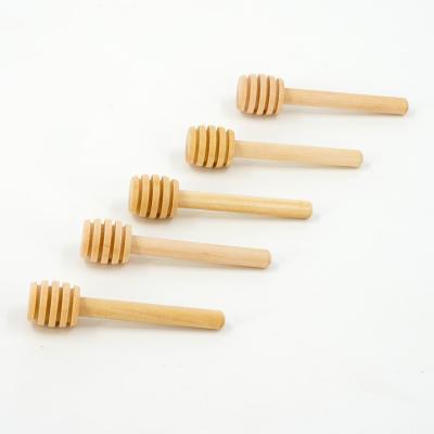 China Honey Stick Dipper Wholesale Multiple Viable Grades Natural Quality Small Wooden Honey Spoon for sale