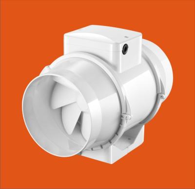 China Hotel 4 Inch Mixing Inline Flow Fans Round Duct Fan for sale