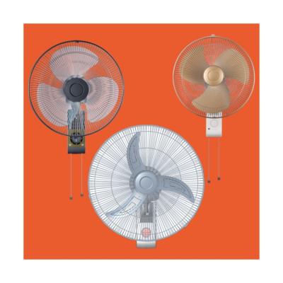 China Hotel Factory Price Supplier Power Mute Strong Air Manual Control 3 Speeds Wall Fan for sale