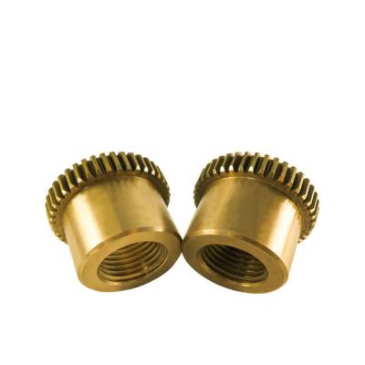 China Wear Resistant Copper Teeth Row Gear Metal Chain Gear High Precision Hardened Metal Industrial Single and Double Transmission Gear for sale