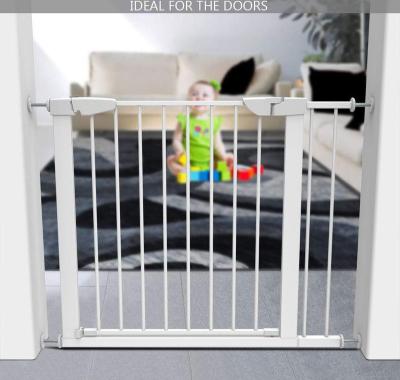 China Indoor Adjustable Metal Pet Baby Stair Gate Child Safety Gate for sale