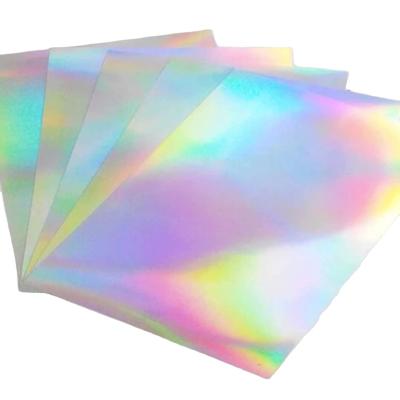 China pigment& A4 Size 8.2 x 11.7 Printable Vinyl Rainbow Vinyl Sticker Paper Dye Holographic Sticker Paper Quick Dry for sale