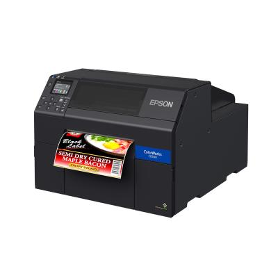 China food & beverage factory color memjet inkjet label printer EPSON C6500 sticker printing machine for sale