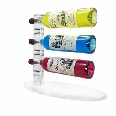 China Popular Acrylic Wine Display Rack Environmental Friendly Exclusive Design for sale