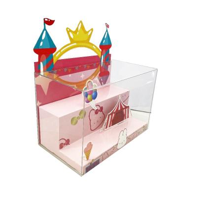 China Clear Plastic Toy Gift Box Case Acrylic Display Packaging Custom Dustproof Large Small Advertising Acrylic Box For Christmas for sale