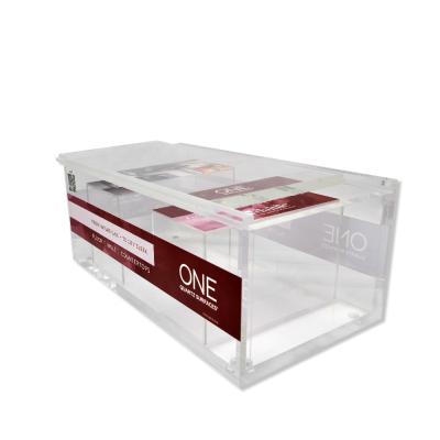 China Environmental Friendly 10mm Thick Custom Acrylic Transparent Display Box With Pull Cover for sale