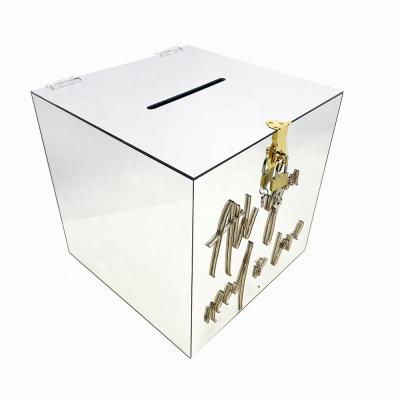 China Environmental friendly custom greeting cards acrylic box or acrylic box donations for sale